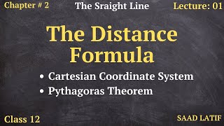 Class 12 Maths  Lecture 1  Chapter 2  Distance between Two Points Derivation of Distance Formula [upl. by Hairaza920]