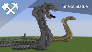 How to Build a Snake Statue  Minecraft Tutorial [upl. by Allekim]