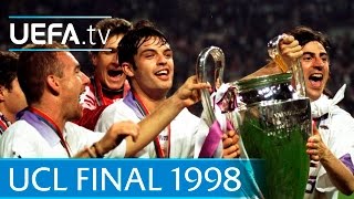 Real Madrid v Juventus 1998 UEFA Champions League final highlights [upl. by Hpesojnhoj]