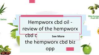 Hempworx cbd oil  review of the hempworx cbd oil product line  the hempworx cbd biz opp [upl. by Edivad]