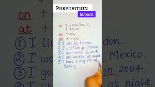 Preposition atonin 💯✅🔥 englishgrammar english englishtips [upl. by Ellehcyt]