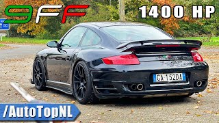 1400HP PORSCHE 9ff 997 TURBO  340KMH REVIEW on AUTOBAHN NO SPEED LIMIT by AutoTopNL [upl. by Leunamne]