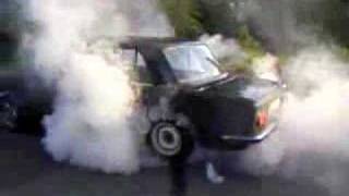 fiat 125 mirafiori drift and burnout poland [upl. by Hezekiah]