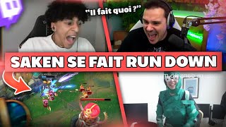 SAKEN SE FAIT RUN DOWN SUR SON LIVE  Best Of LoL 835 Réactions [upl. by Aramenta]