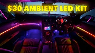 The Best Ambient Light Kit for 30  Full Installation [upl. by Neelear]