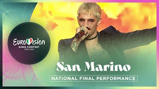 Achille Lauro  Stripper  San Marino 🇸🇲  National Final Performance  Eurovision 2022 [upl. by Frodeen]