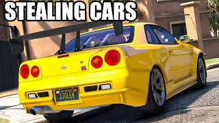 Stealing Expensive Cars In GTA 5 RP [upl. by Yebba399]