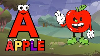 A for apple  अ से अनार  abcd  phonics song  a for apple b for ball c for cat  abcd song  abcde [upl. by Enneibaf]