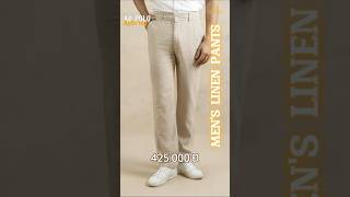 QUẦN LINEN NAM LƯNG THUN MÀU BEIGE I FO76 Kho Hàng Xuất Dư  Factory Outlet 76 [upl. by Calvert]