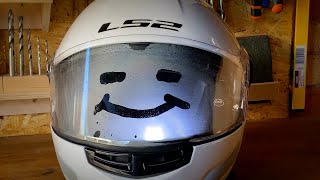 Installing Pinlock Insert on LS2 Strobe Helmet [upl. by Adyol929]