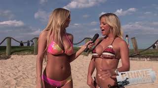 Bikini Beach Interview  Jessica Barton amp Nicole Hampton [upl. by Lustig]