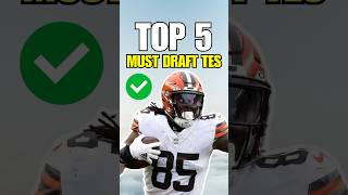 Top 5 MUST DRAFT Tight Ends for 2024 FANTASY FOOTBALL 🔥 [upl. by Melodie]