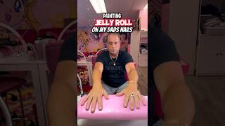 My DAD Let Me Paint His NAILS😳‼️💅🏼 Jelly Roll Nail Art nailart naildesign nails [upl. by Lenes]