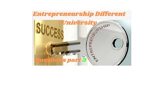 Entrepreneurship different university selected mid and final exam part three [upl. by Atsed]