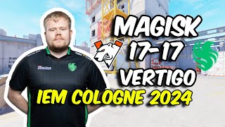 CS2 POV Falcons Magisk 2615 vs Virtuspro Vertigo IEM Cologne 2024 [upl. by Rimma]