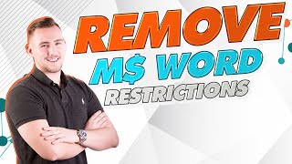 How to remove editing restrictions on Microsoft Word [upl. by Dnilazor]