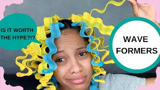 I TRIED WAVE FORMERS ON MY TYPE 4 SHORT NATURAL HAIR FULL TUTORIAL amp REVIEW [upl. by Stauffer]