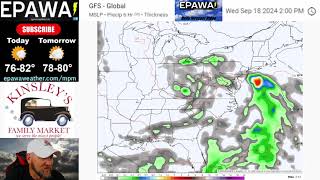 Monday September 16th 2024 video forecast [upl. by Niatirb]