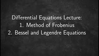 Homogeneous DE with Constant Coefficients  Auxiliary Equations Distinct Roots [upl. by Ylenaj]