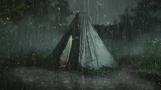 Rain On TentㅣCamping In The Rain ASMR For Sleep Relax Focus With Gentle Rain Sounds [upl. by Georgena373]