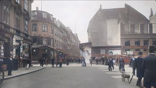 🇩🇰 Strøget i 1800tallet 🇬🇧 The Copenhagen street Strøget in the 1800s [upl. by Lucius52]