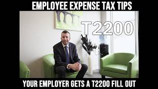 How to Deduct Expenses on Your Personal Tax Return Canada as an Employee  T2200 [upl. by Eceirtal]