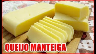 COMO FAZER QUEIJO MANTEIGA USANDO AMIDO DE MILHO [upl. by Inotna]