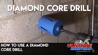 How to use a diamond core drill [upl. by Aihsemak]