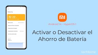 Activar o Desactivar el Ahorro de Batería  Xiaomi Android 14  HyperOS 1 [upl. by Sldney]