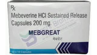 MEBGREAT Capsule Mebeverine HCI Sustained Release Capsules 200 mg [upl. by Paul]