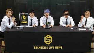 160819 SECHSKIES LIVE NEWS [upl. by Crofoot536]