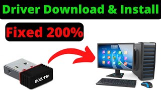 80211n WiFi USB Adapter Driver Download amp Install in Hindi🔥 USB WIFI 80211 n Driver Windows 7810 [upl. by Hersh]