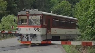 Słowacki motorak 8130241 odjeżdża ze stacji Párnica [upl. by Atsocal392]