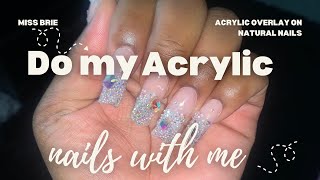 Vlogmas Day 5 Do my acrylic nails with me [upl. by Fredrika29]