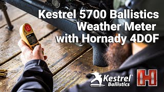 Kestrel 5700 Ballistics Weather Meter with Hornady 4DOF [upl. by Dihgirb]