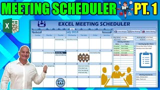 Learn How To Create this AMAZING Meeting Scheduler in Excel Part 1 [upl. by Aitekram]