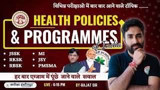 Health Policies amp Programmes in India  भारत की हेल्थ पॉलिसीज  By Rajat sir [upl. by Whatley496]