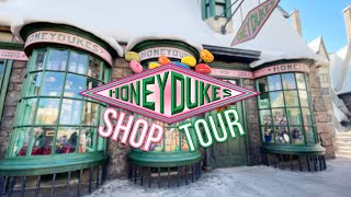 HONEYDUKES SHOP TOUR 🍭 Wizarding World Universal Studios 2022 [upl. by Rostand]