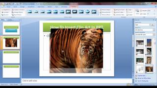 How To Insert Clip Art In PowerPoint in Hindi [upl. by Nnairb]