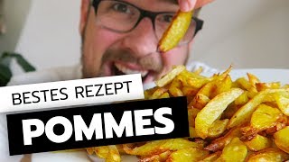 Die besten OFENPOMMES – Pommes selbst machen ohne FritteuseGeschmacksverstärker [upl. by Eolande]