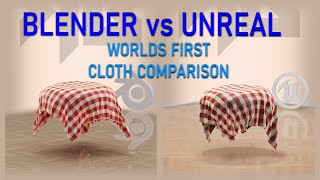 Blender vs Unreal 5 Cloth Simulation Side by Side [upl. by Tori684]