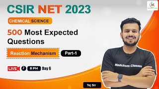 Reaction Mechanism Organic Chemistry for CSIR NET Chemical Science  Most Imp Questions for CSIR NET [upl. by Lilah748]