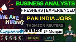 Business Analyst Jobs in India  Business Analyst Jobs for freshers  Business Analyst remote jobs [upl. by Keryt536]