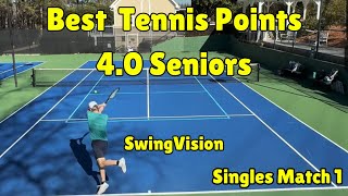 Watch best of senior tennis Top five points Match 1 [upl. by Alta]