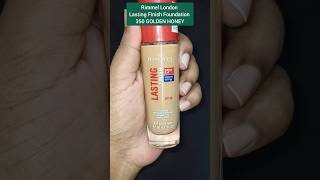 Rimmel London Lasting Finish Foundation Review  350 GOLDEN HONEY shorts ytshorts makeup review [upl. by Roede255]