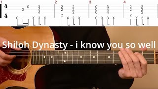 Shiloh Dynasty  i know you so well Jocelyn Flores Guitar tutorial with tab [upl. by Anyaled]