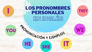 Pronombres Personales En Inglés Con Ejemplos  Personal Pronouns [upl. by Sulihpoeht]