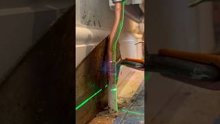 Radiator pipe bending and soldering asmr plumbing diy howto subscribe youtubeshorts tools [upl. by Yelena]