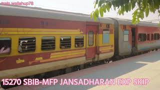 15270 JANSADHARAN EXPRESS SHANDAR HONKING SKIP JHINJHAKtrending traintravel indianrailways [upl. by Kotta305]