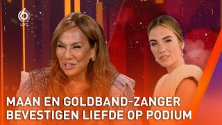 Maan en Goldbandzanger bevestigen liefde op podium  SHOWNIEUWS [upl. by Ettevey]